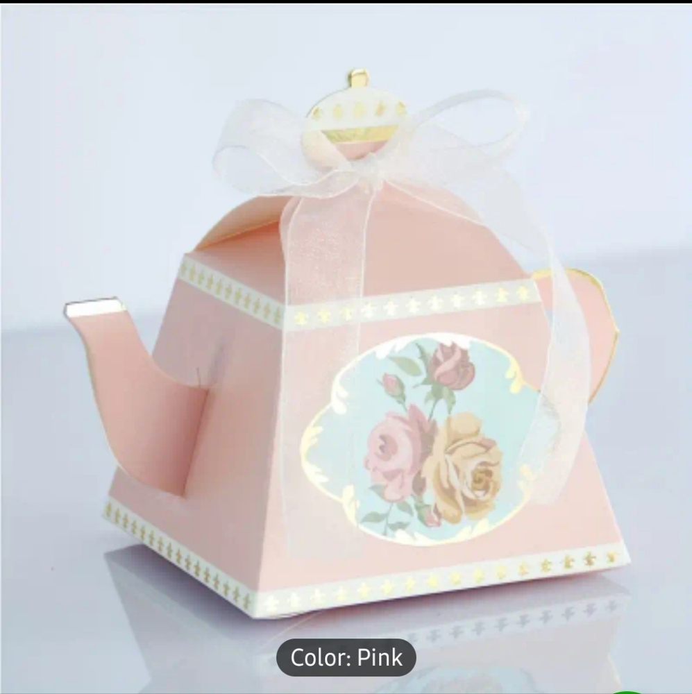 10 Pieces teapot shaped candy box